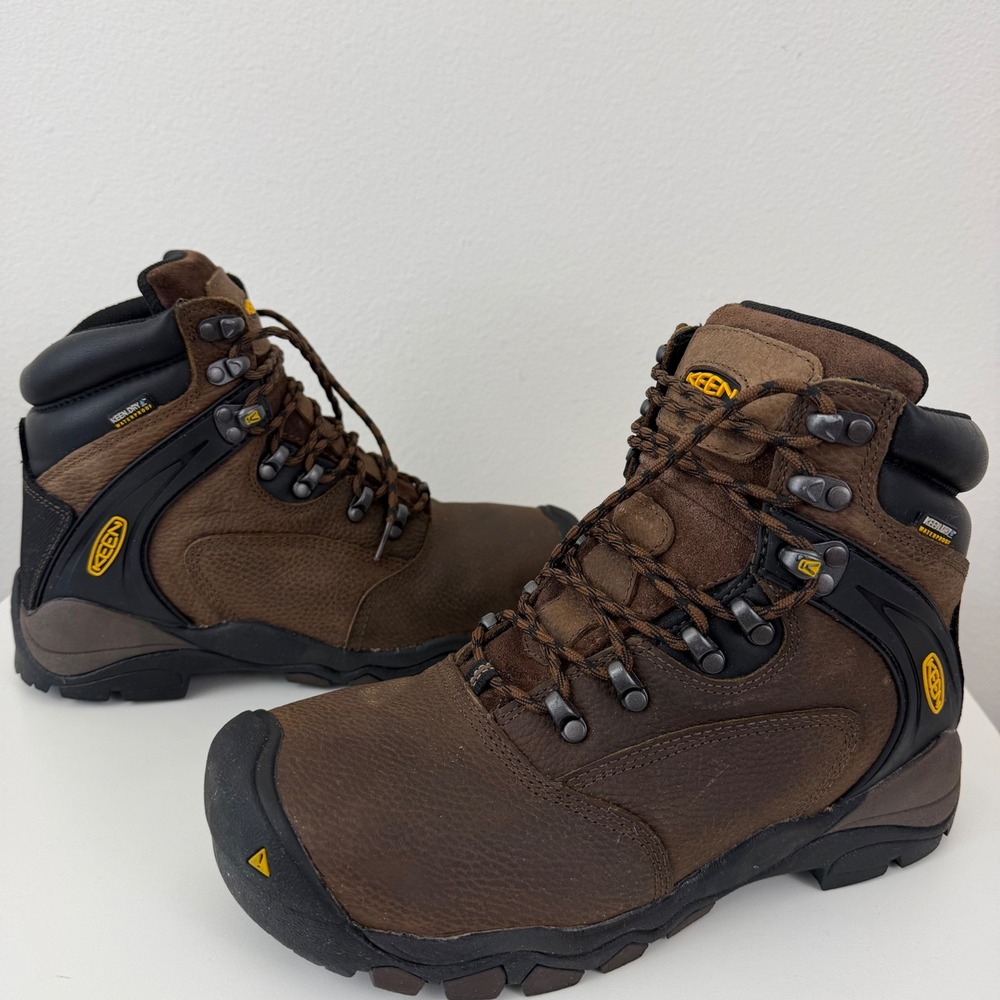 Keen Utility 9EE Durand Waterproof Steeltoe Work Boots Brown Leather